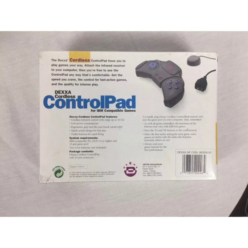 NEW! VTG 1994 Dexxa Control Pad For IBM Compatible PC Games SEALED!